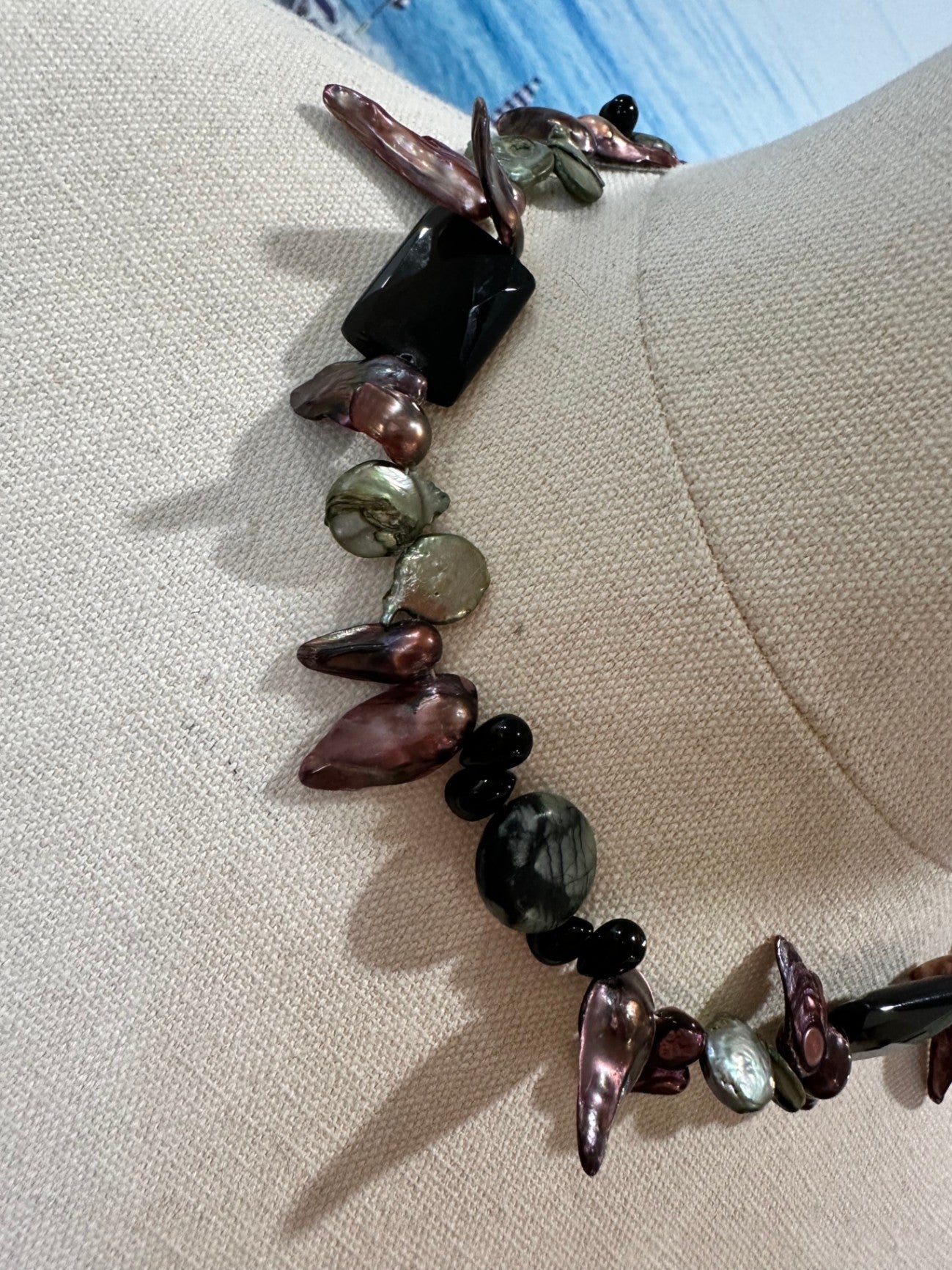 [SALE] Shell Necklace - Purple & Aqua tones