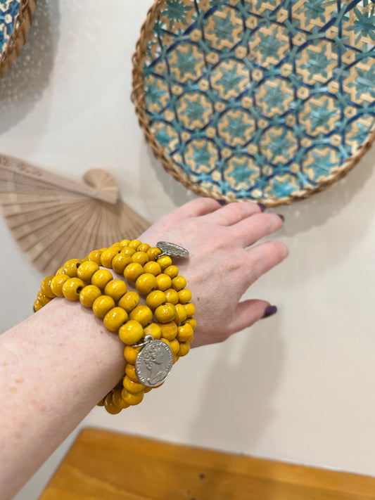 Bracelet Set - Yellow Tones