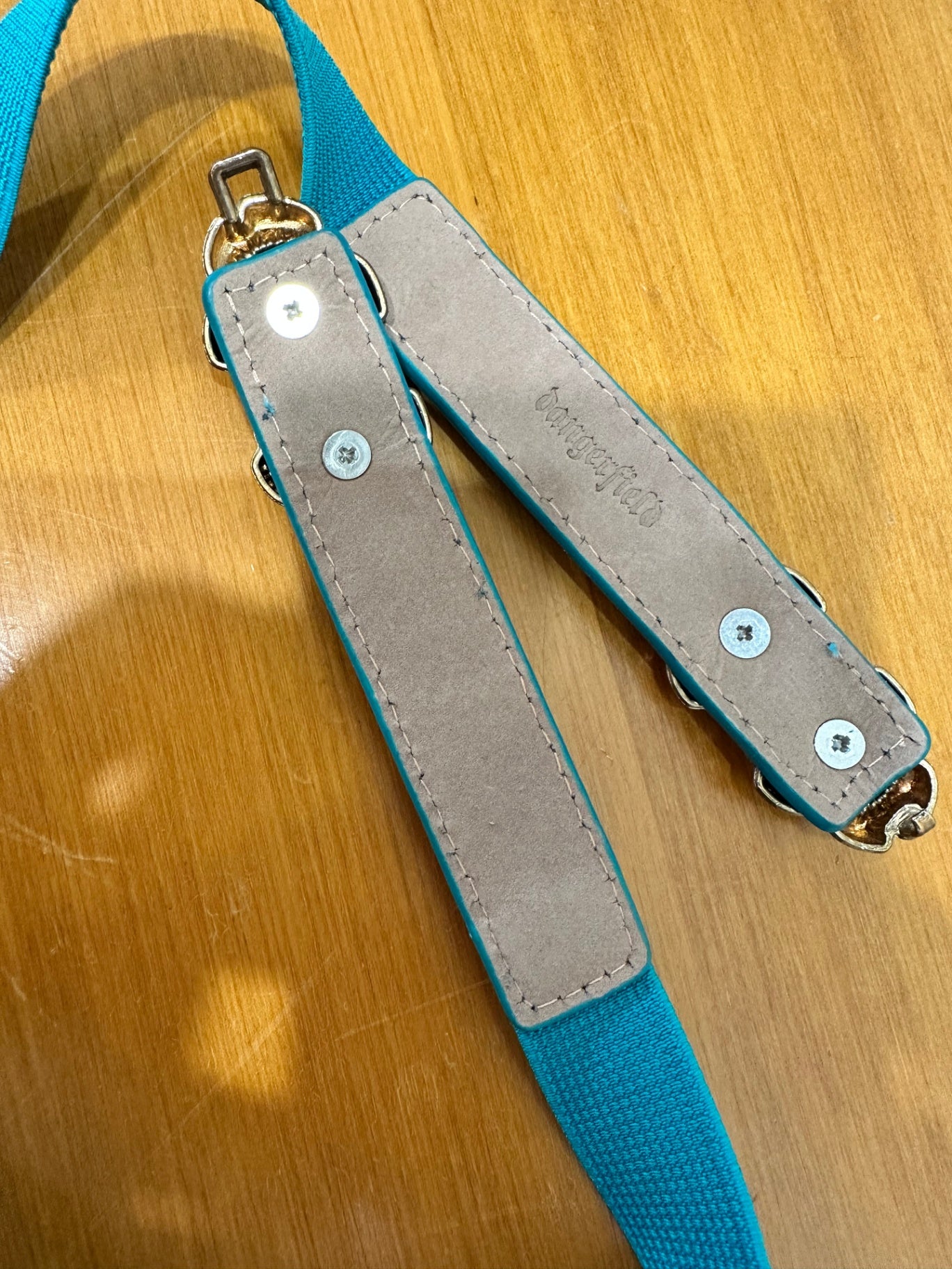 Dangerfield - Belt - Small Teal w Rose 