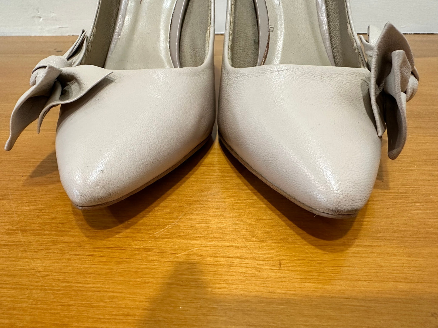 [SALE] Pulp Noir Heels - Size 36 - Nude w Bow Feature