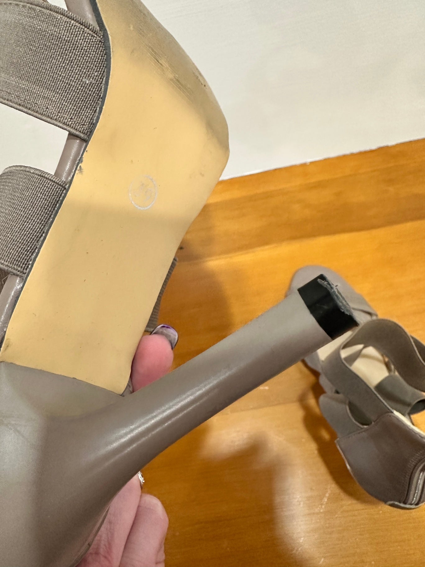 [SALE] Strappy Heels - Taupe - Size 39