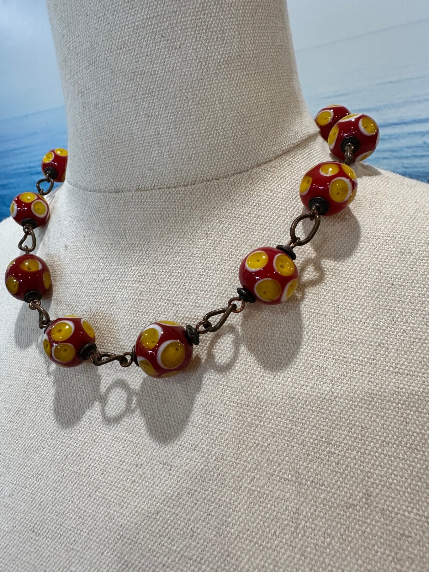 [SALE] Necklace Red and yellow