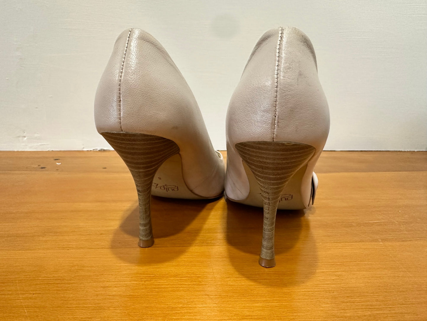 [SALE] Pulp Noir Heels - Size 36 - Nude w Bow Feature