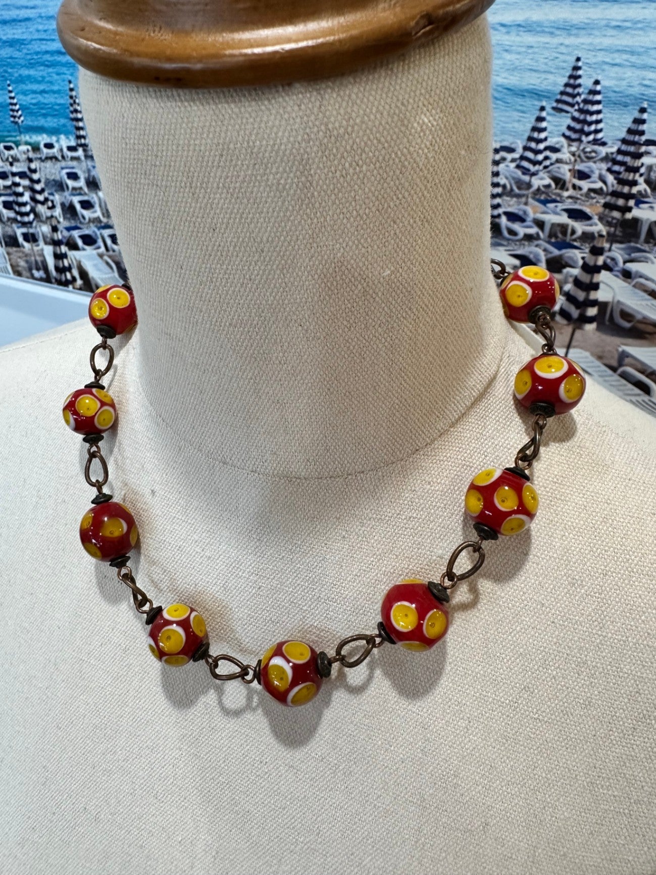 [SALE] Necklace Red and yellow