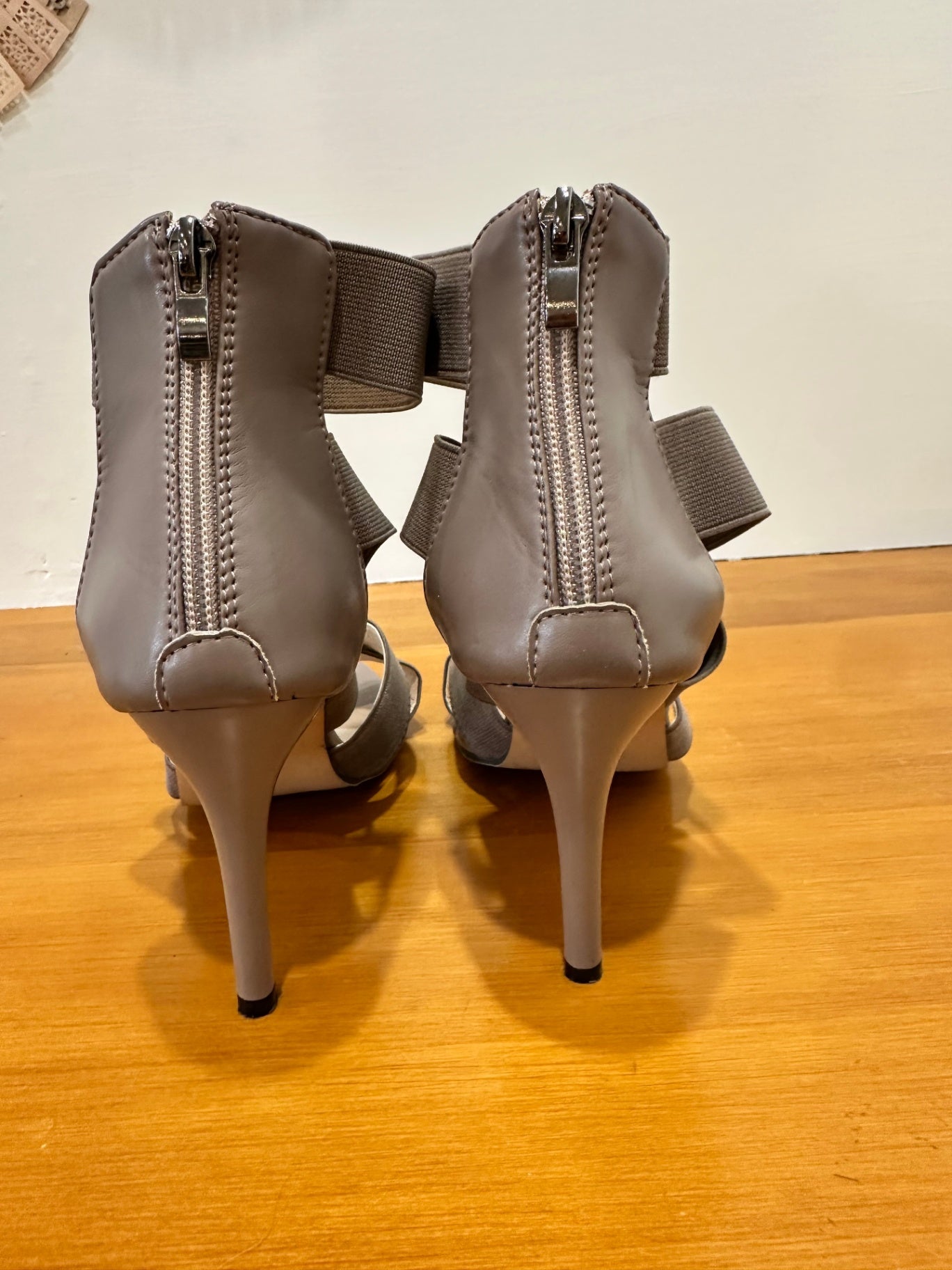 [SALE] Strappy Heels - Taupe - Size 39