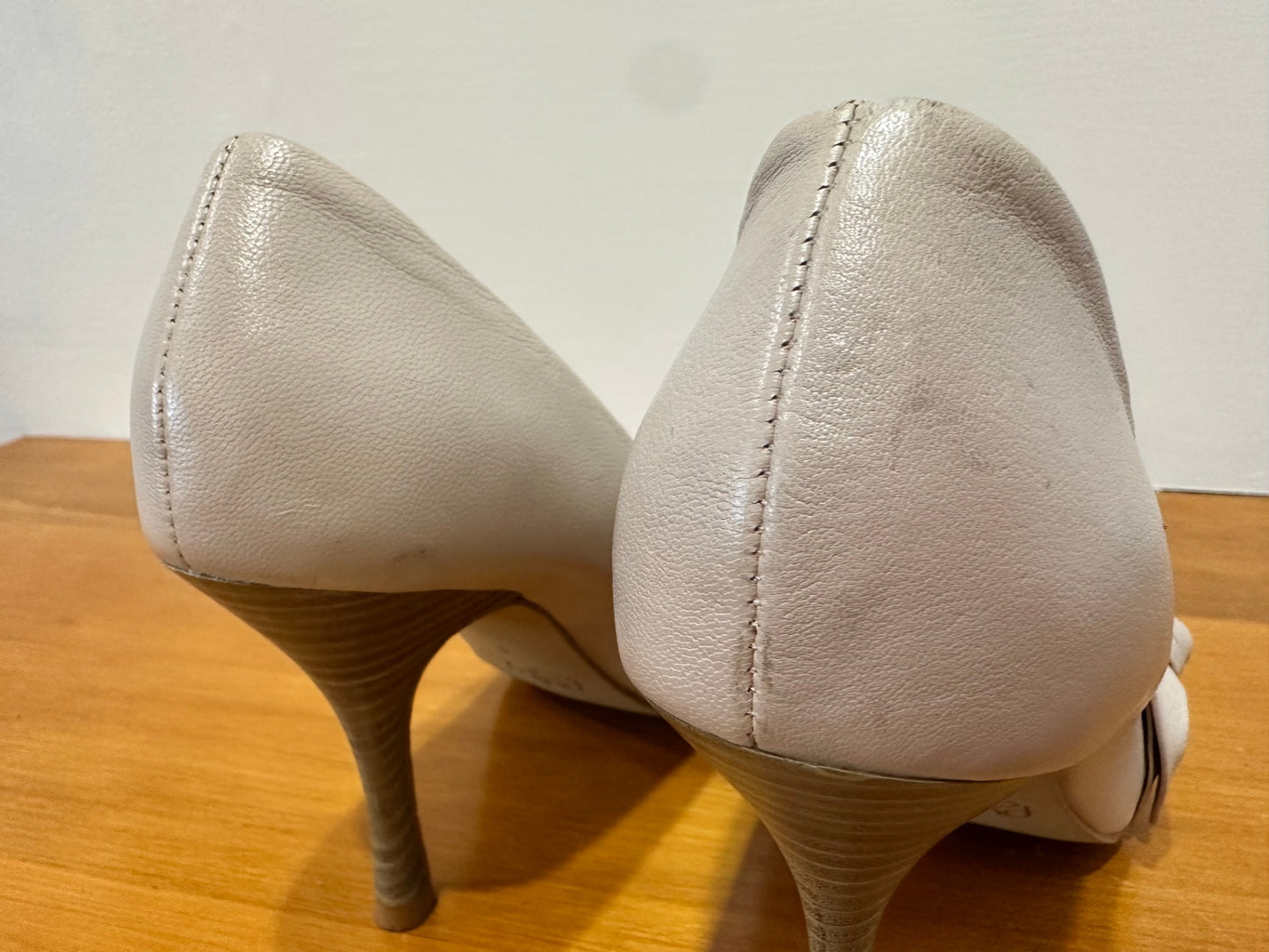 [SALE] Pulp Noir Heels - Size 36 - Nude w Bow Feature