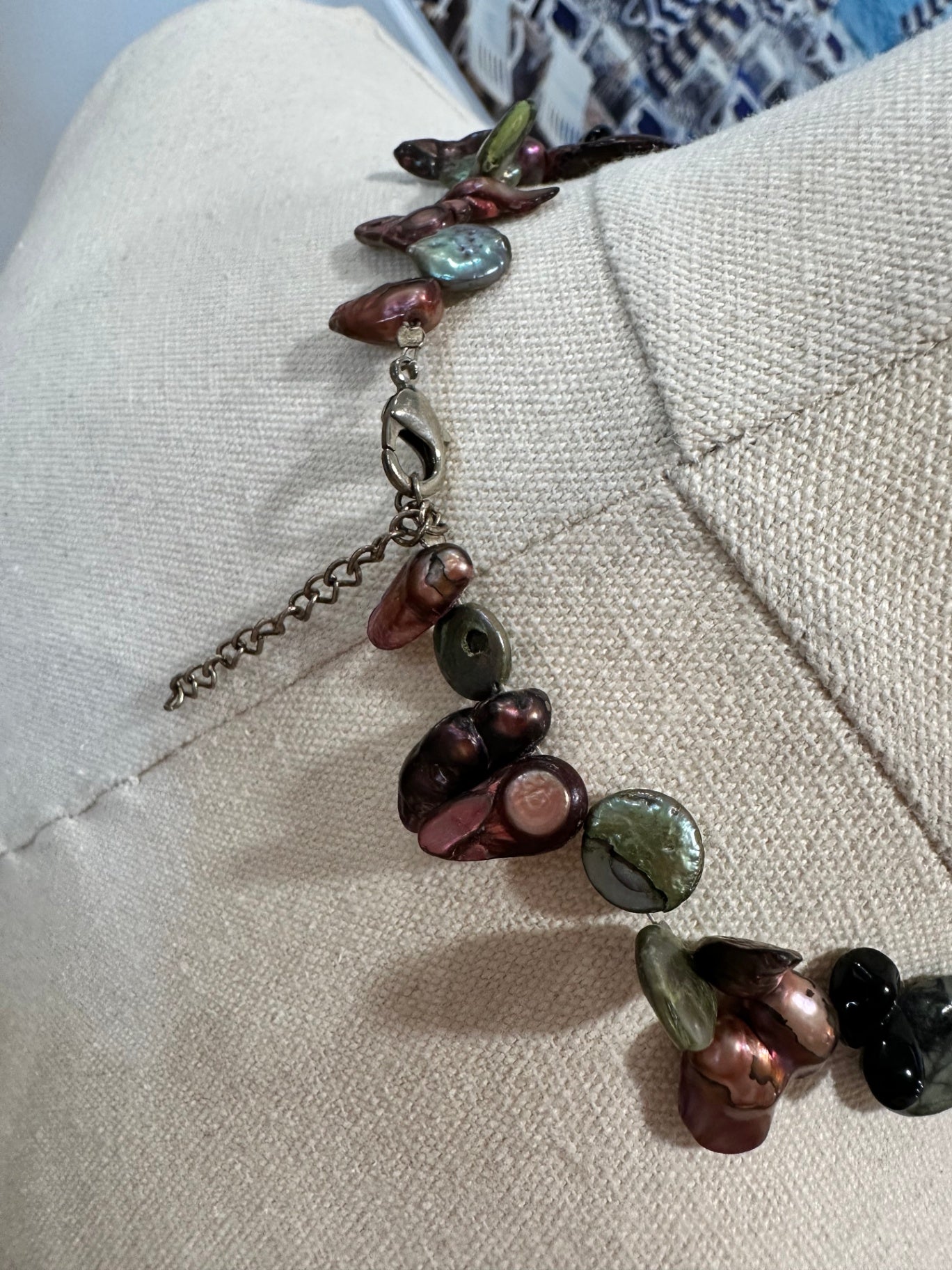 [SALE] Shell Necklace - Purple & Aqua tones