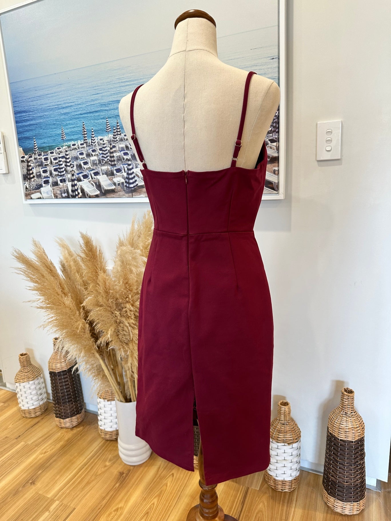 [SALE] Luvalot Dress - Size 12 - Burgundy