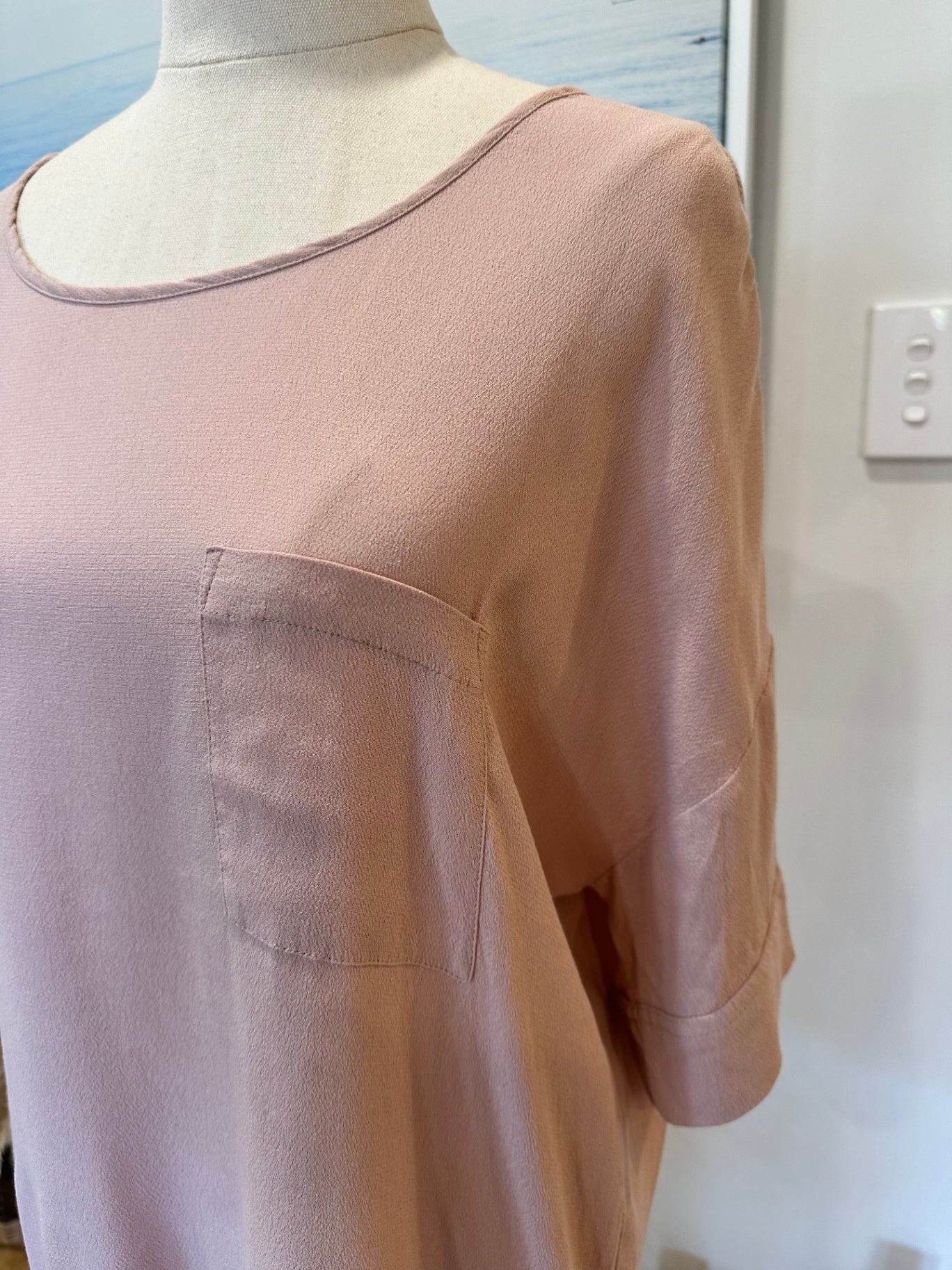 Decjuba Blouse - Size Small - Pale Pink