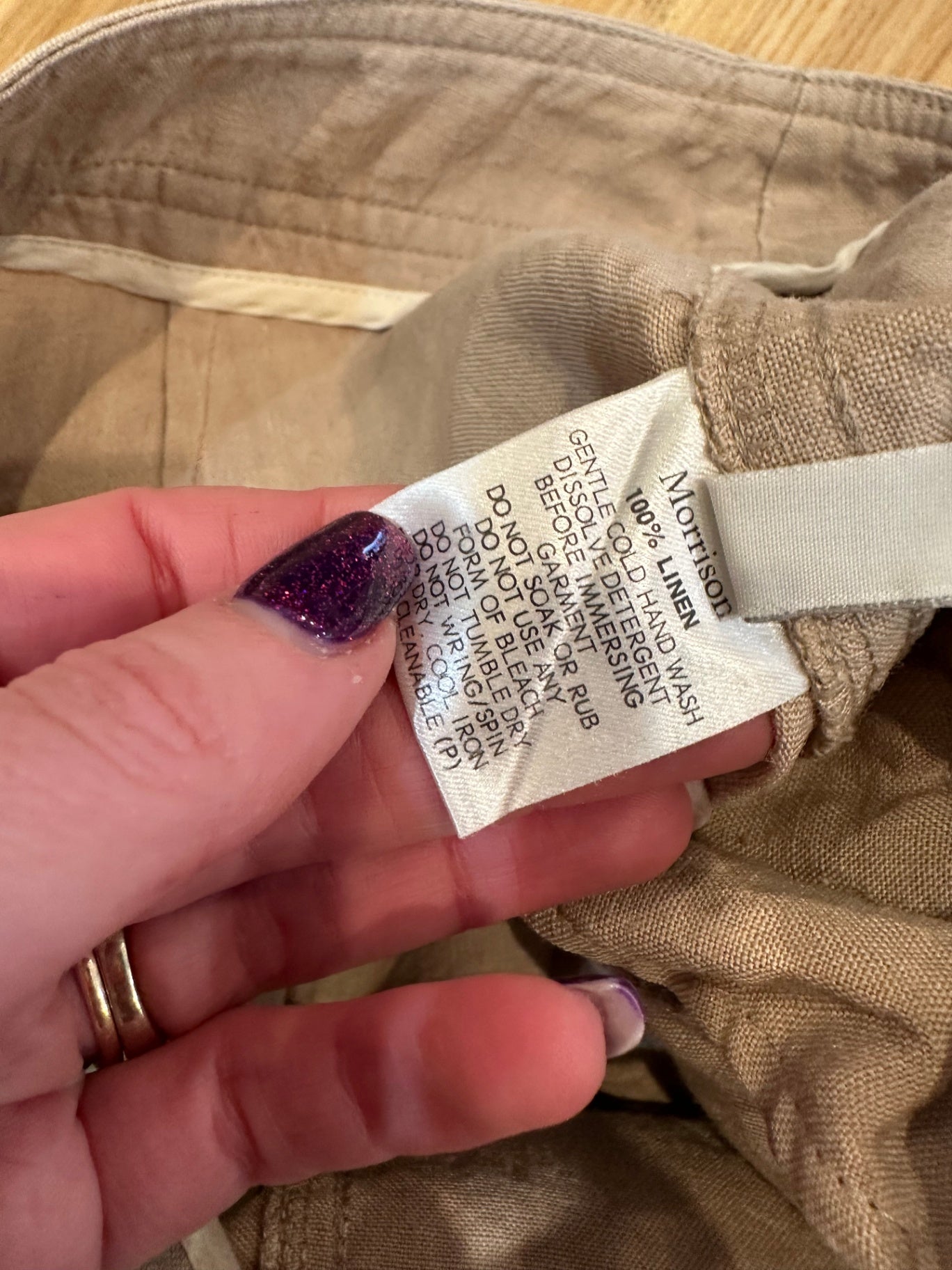 [SALE] Morrison - Made in Australia - Pants - 100% Linen - Small - Beige