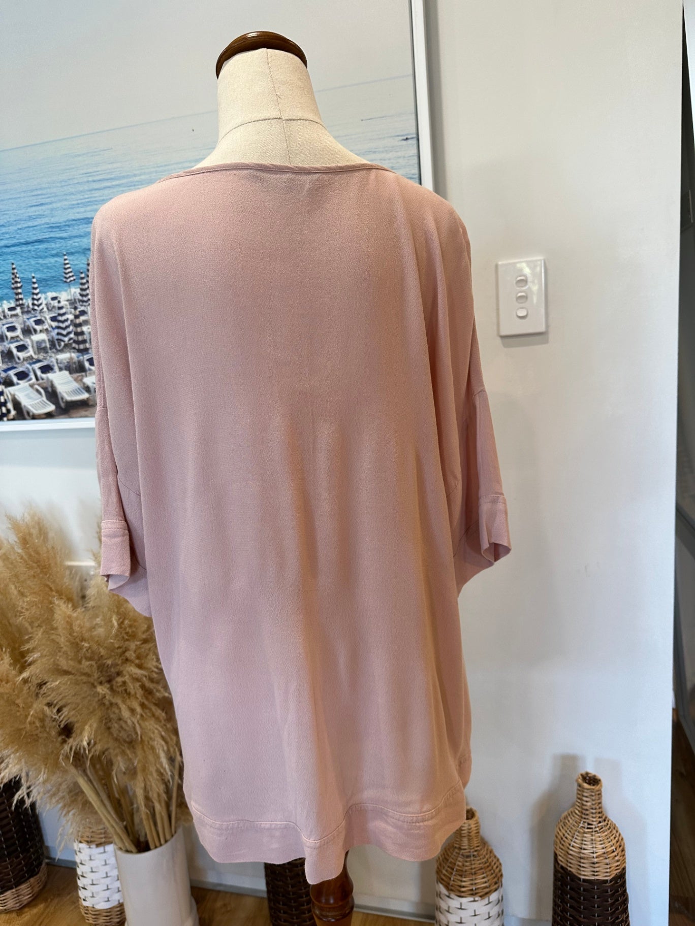 Decjuba Blouse - Size Small - Pale Pink
