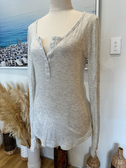 Witchery - Henley Top - Extra Small - Grey