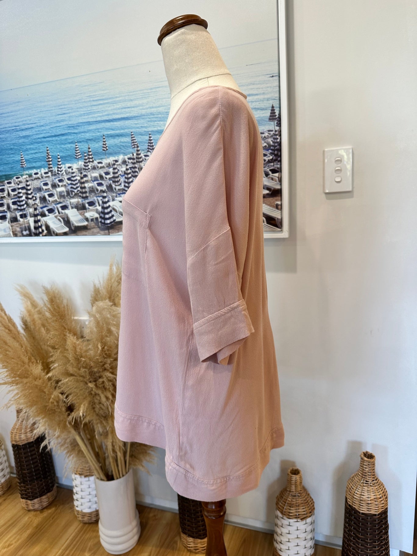 Decjuba Blouse - Size Small - Pale Pink