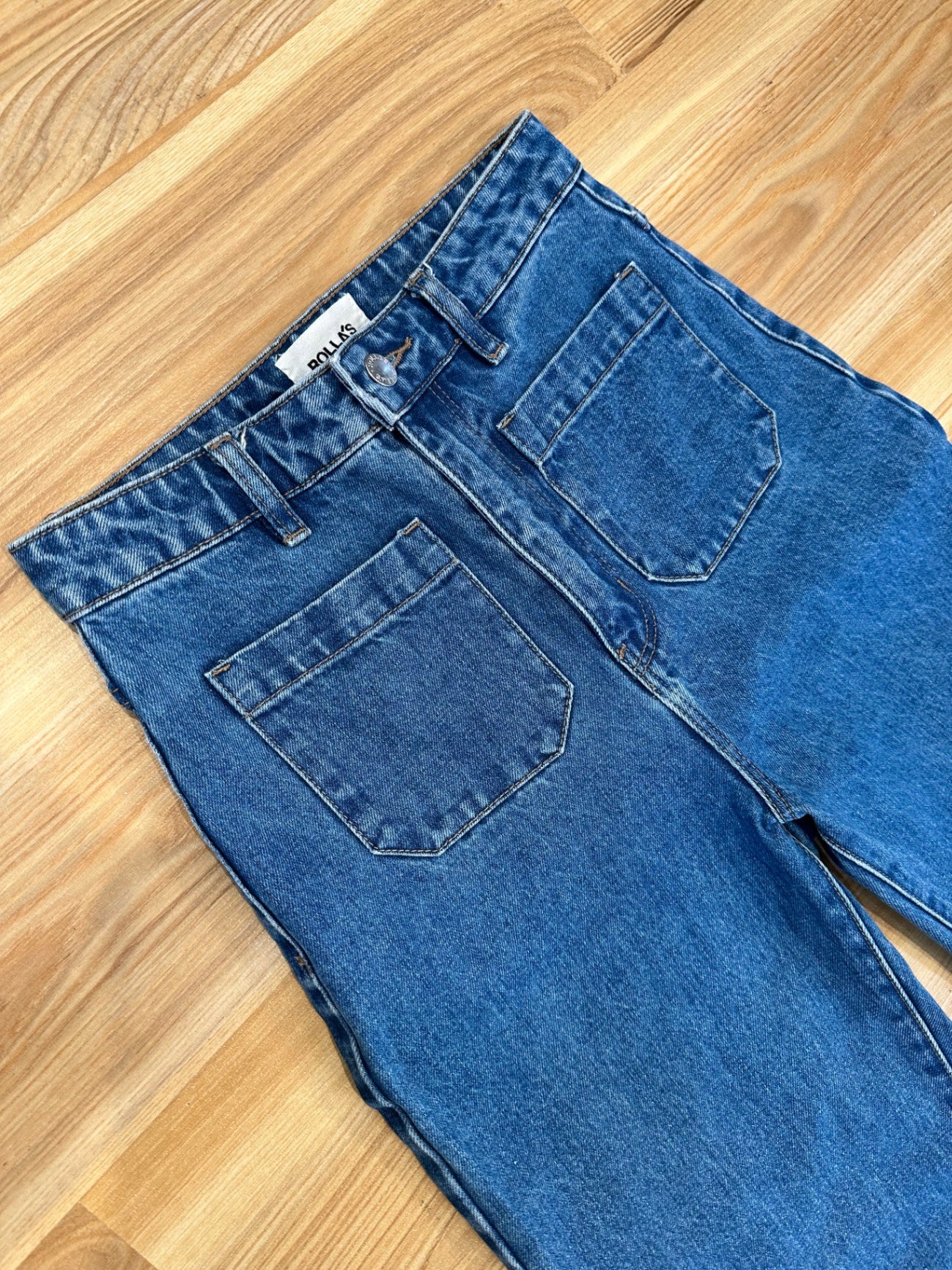 Rollas Jeans - Size 25 / Aussie 7 - G'Day Mate - Blue