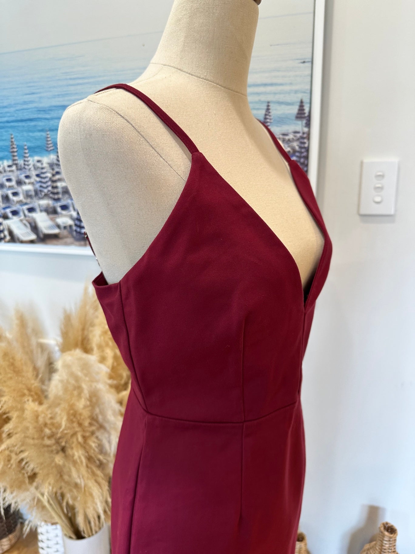 [SALE] Luvalot Dress - Size 12 - Burgundy