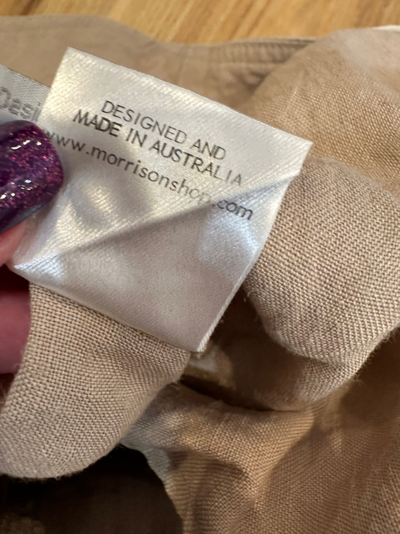 [SALE] Morrison - Made in Australia - Pants - 100% Linen - Small - Beige