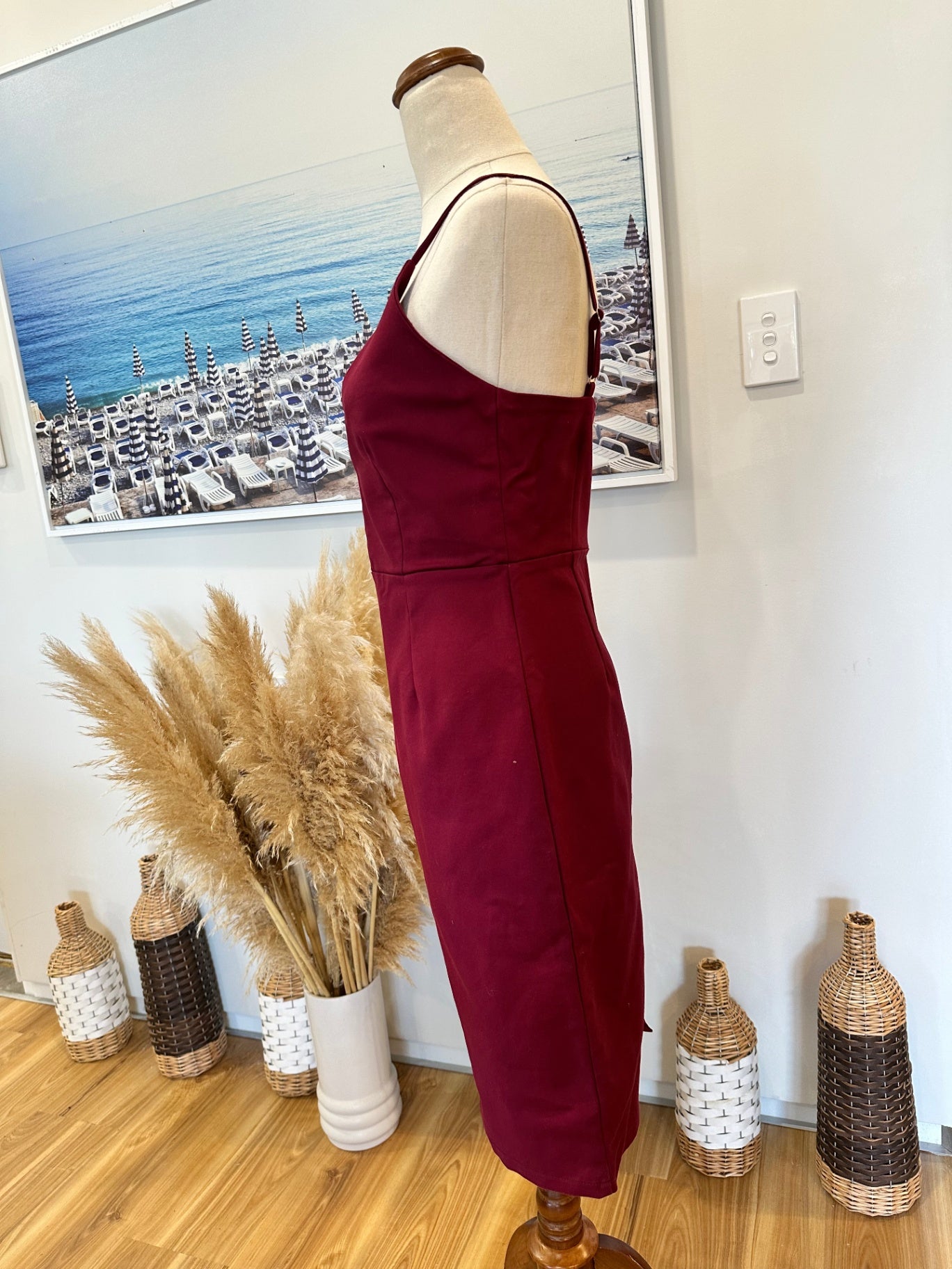 [SALE] Luvalot Dress - Size 12 - Burgundy
