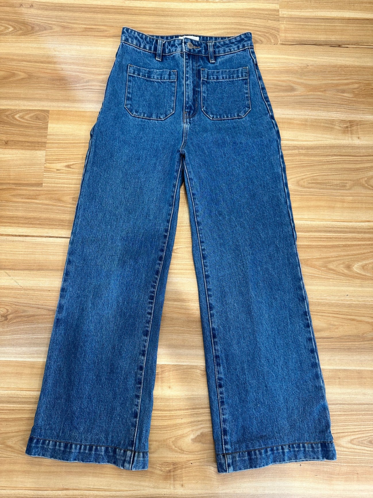 Rollas Jeans - Size 25 / Aussie 7 - G'Day Mate - Blue