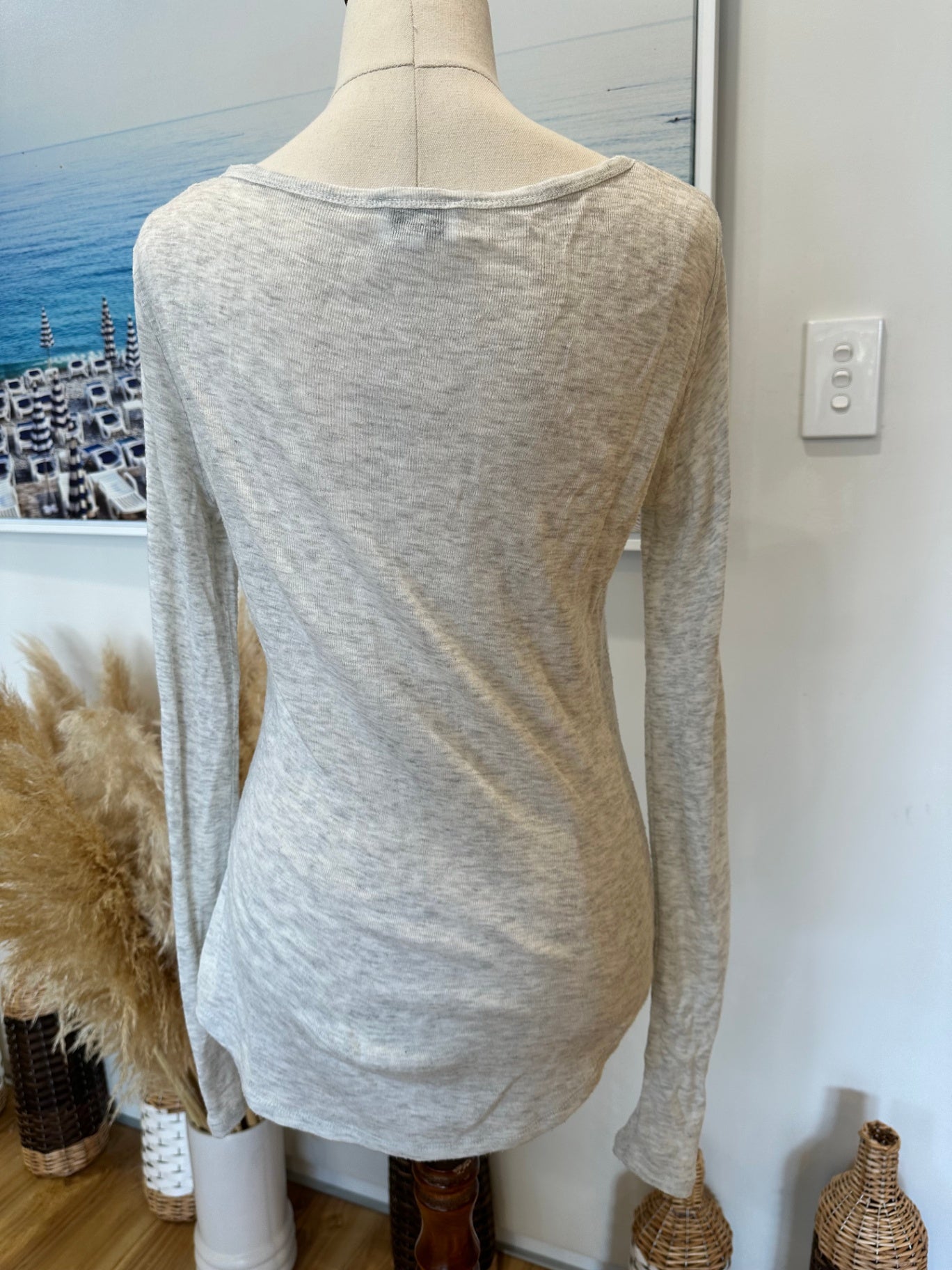 Witchery - Henley Top - Extra Small - Grey