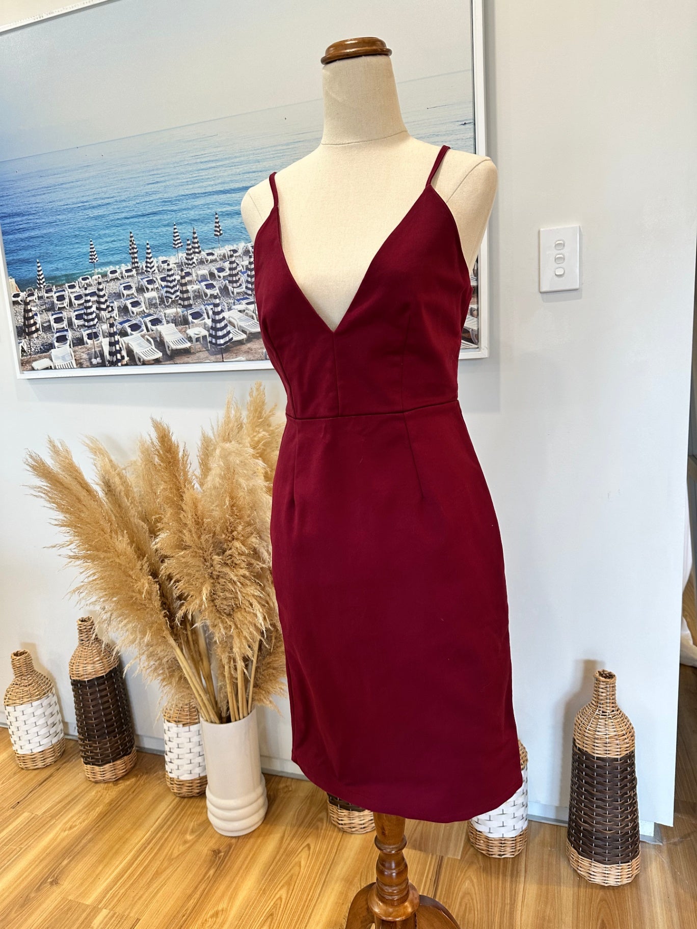 [SALE] Luvalot Dress - Size 12 - Burgundy