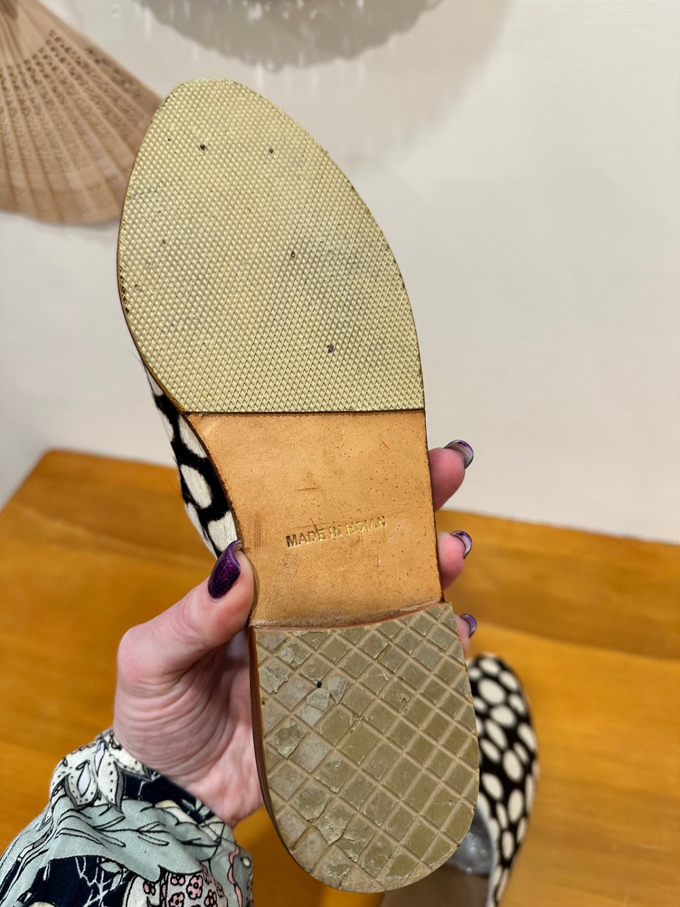 [SALE] Made in Hoi An - Slip on Shoes - Size 38 - Pony Hair