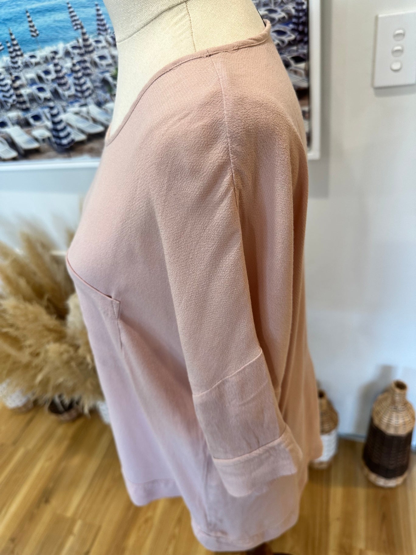 Decjuba Blouse - Size Small - Pale Pink