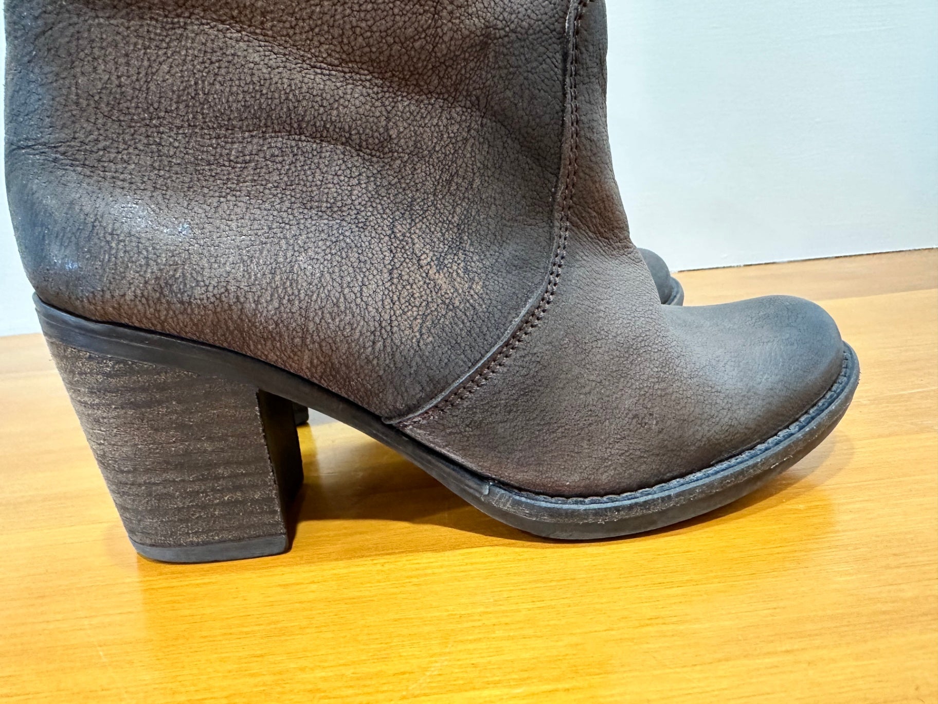 EOS - Leather Ankle Boots Brown - Size 38