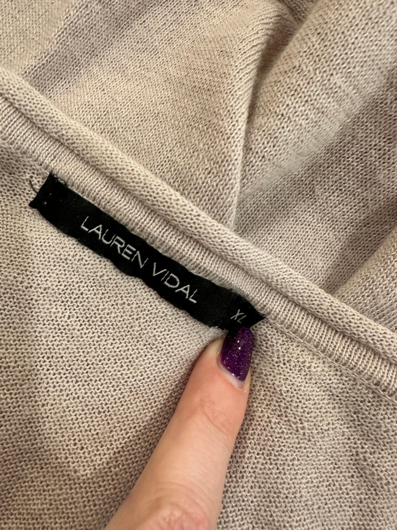 [SALE] Lauren Vidal - Light Jumper - Extra Large - Lilac + Purple with sequins
