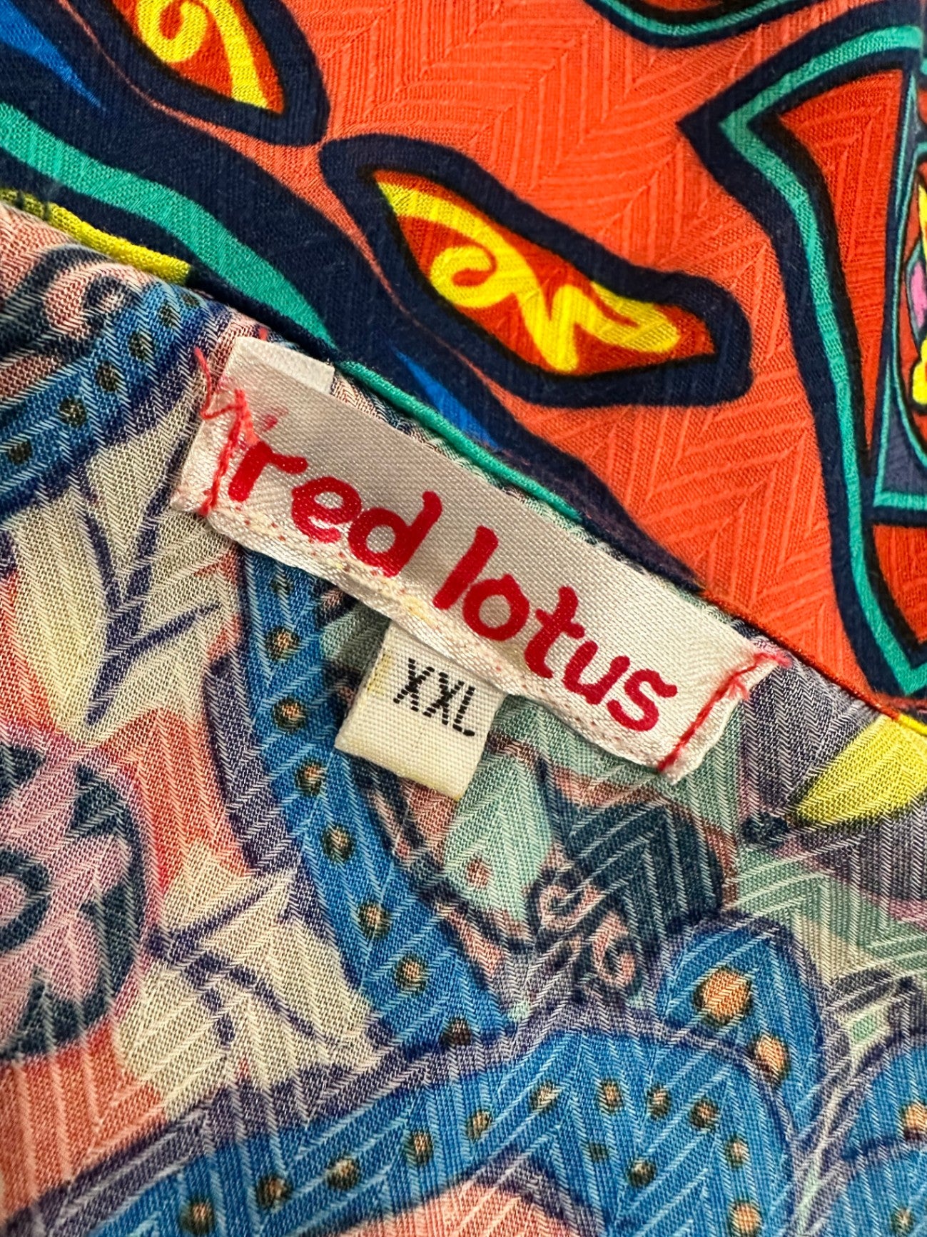 [SALE] Red Lotus - Tropical Inspired Dress - Extra Large