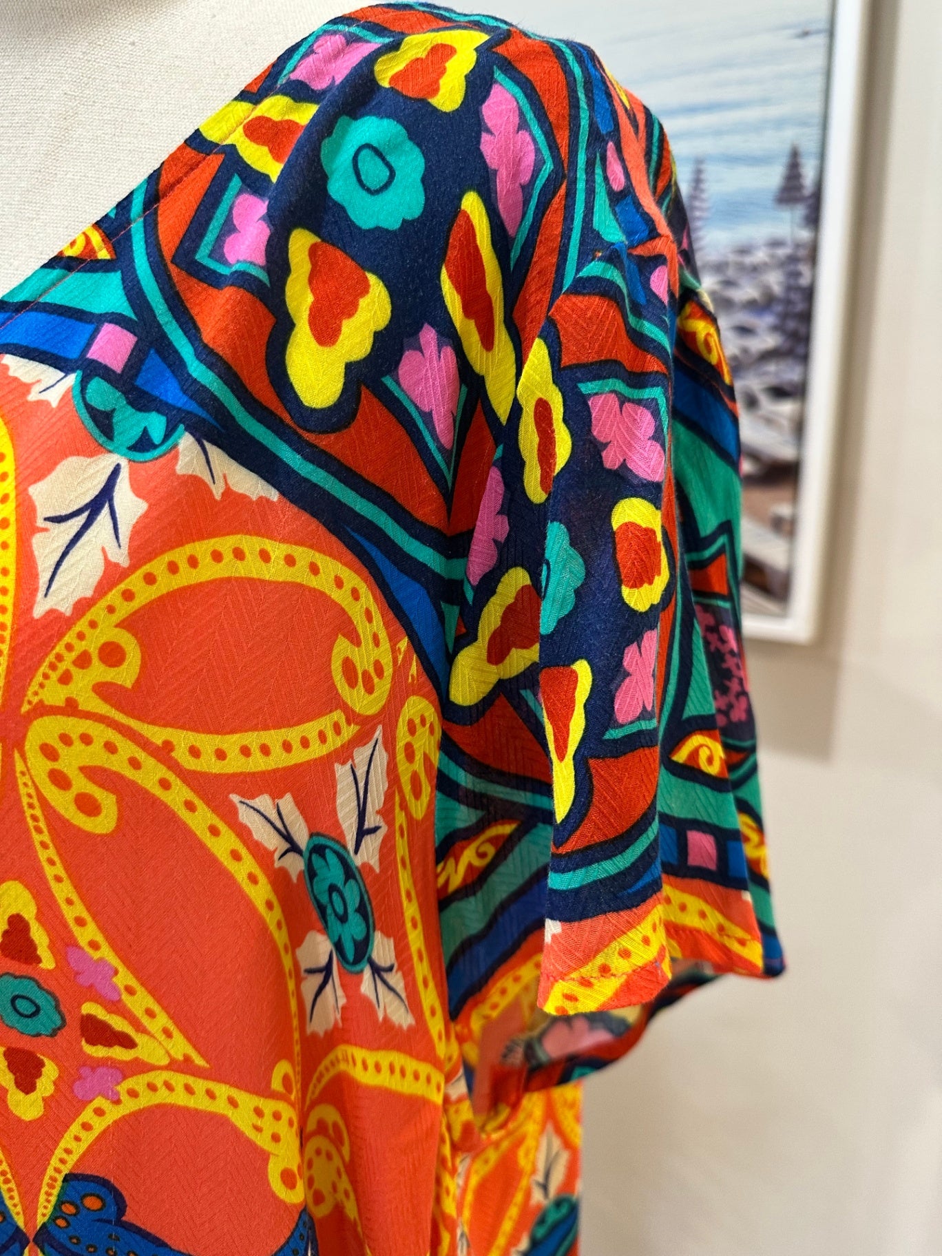 [SALE] Red Lotus - Tropical Inspired Dress - Extra Large