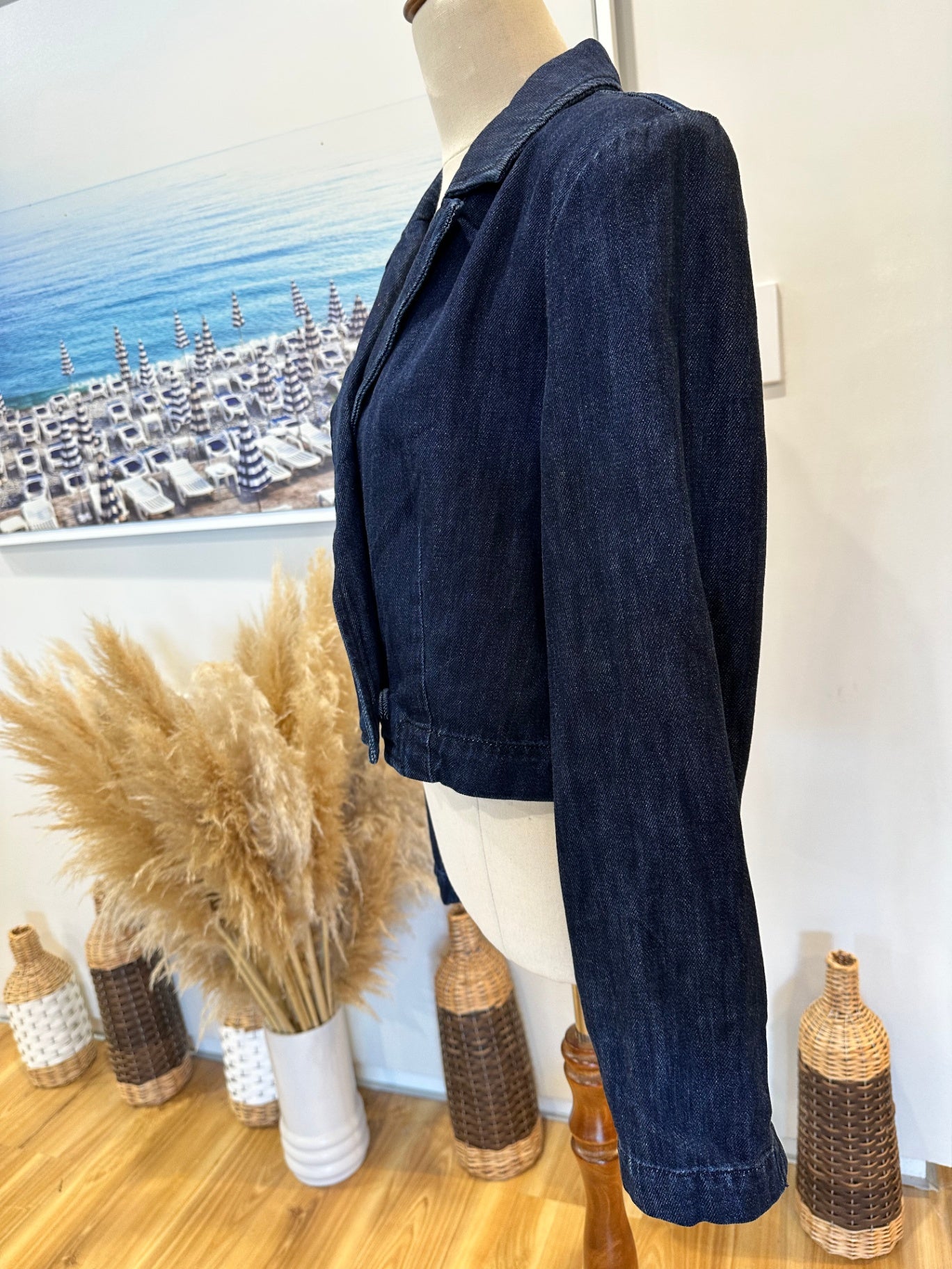 Decjuba - Denim Jacket - Size 10 - Dark Blue