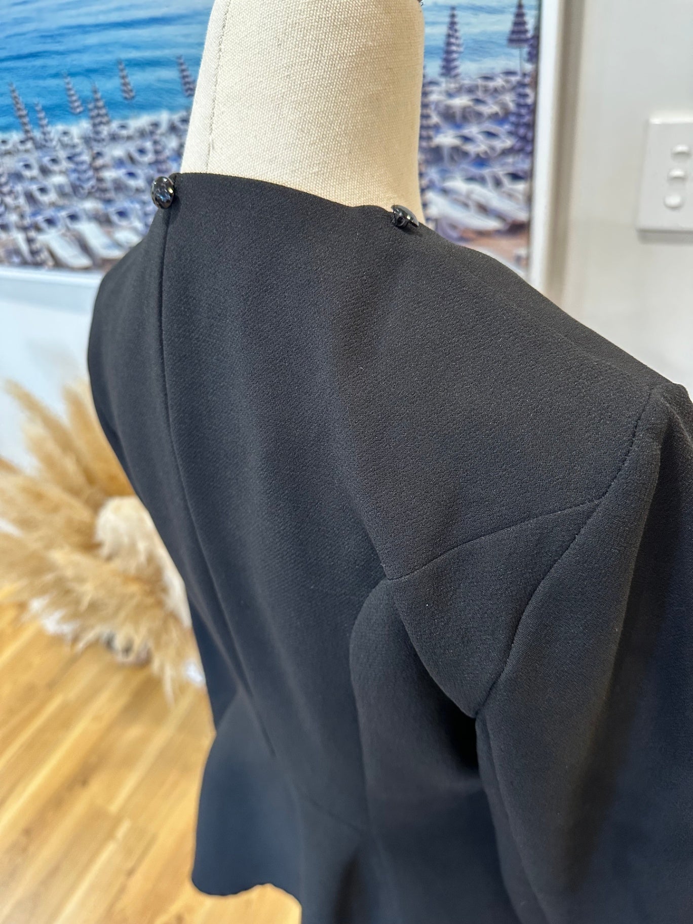 Annah Stretton - Evening Blazer - Small - Black with Jewel features
