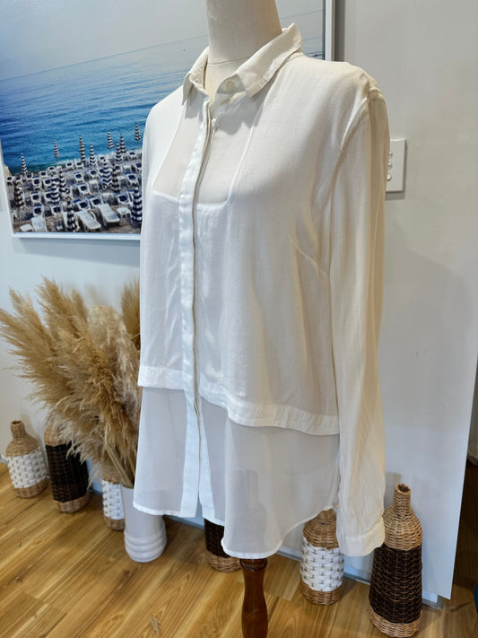 French Connection - Blouse - Size 10 - White
