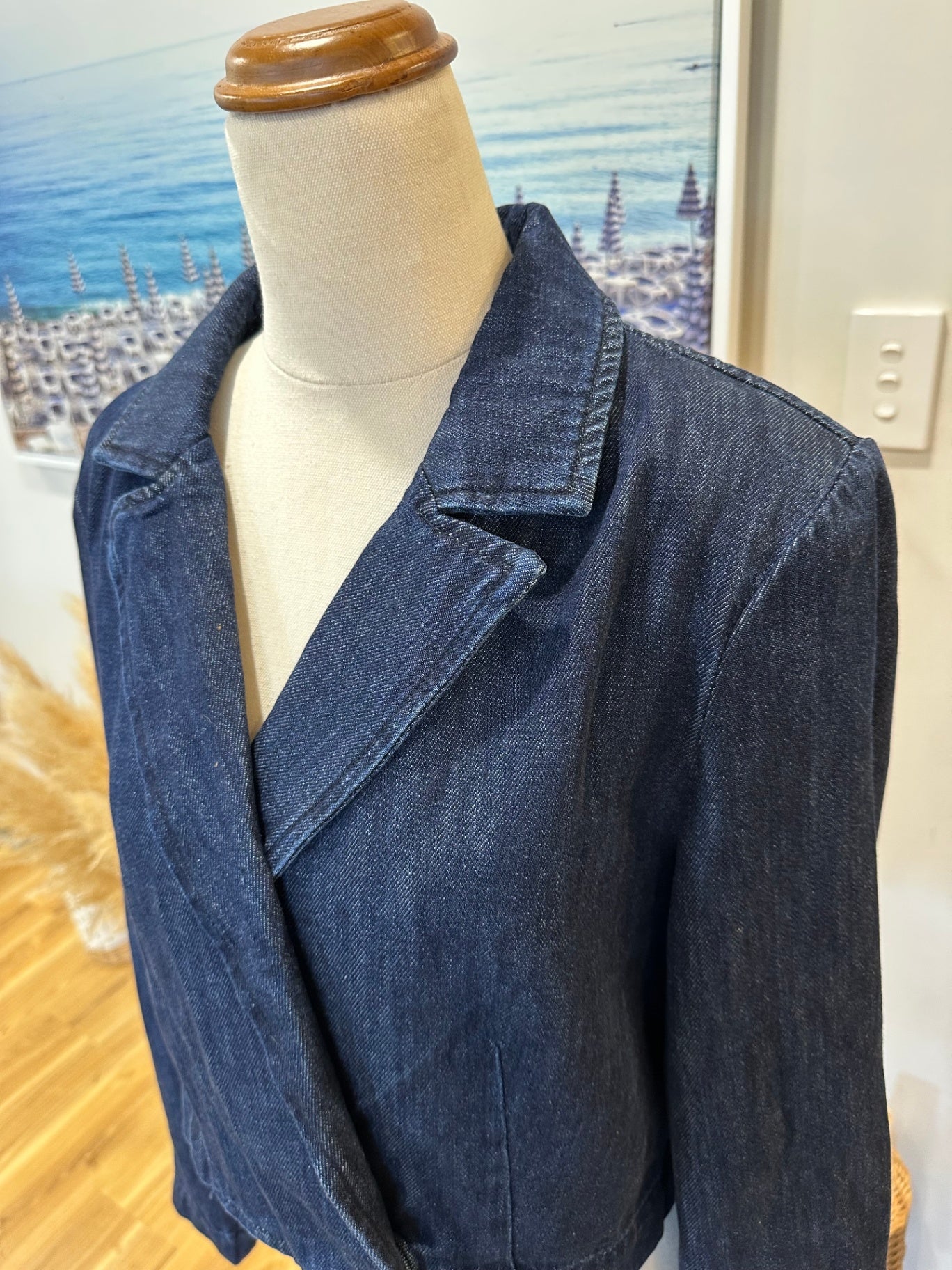 Decjuba - Denim Jacket - Size 10 - Dark Blue