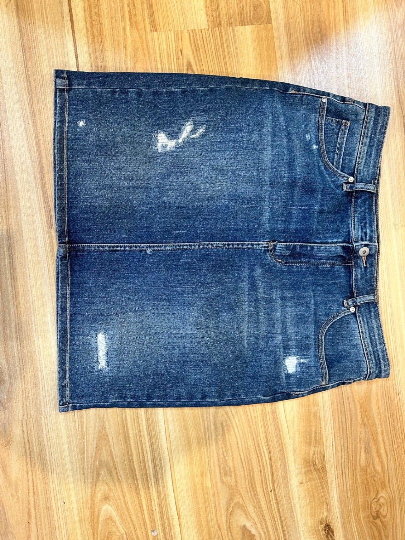 Witchery - Denim Skirt - Size 14 - Dark Blue