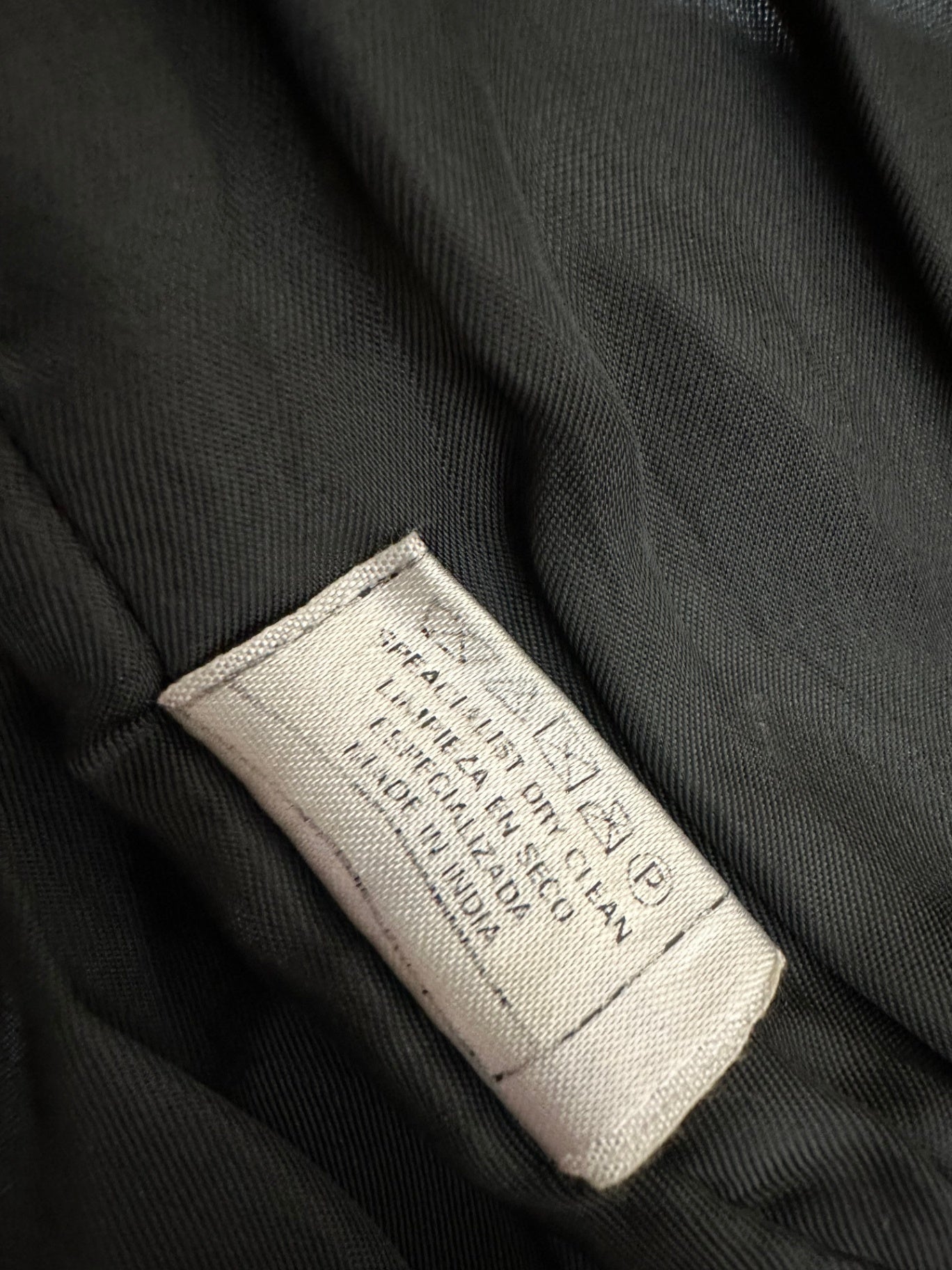 Leather Jacket - Black - Size Large