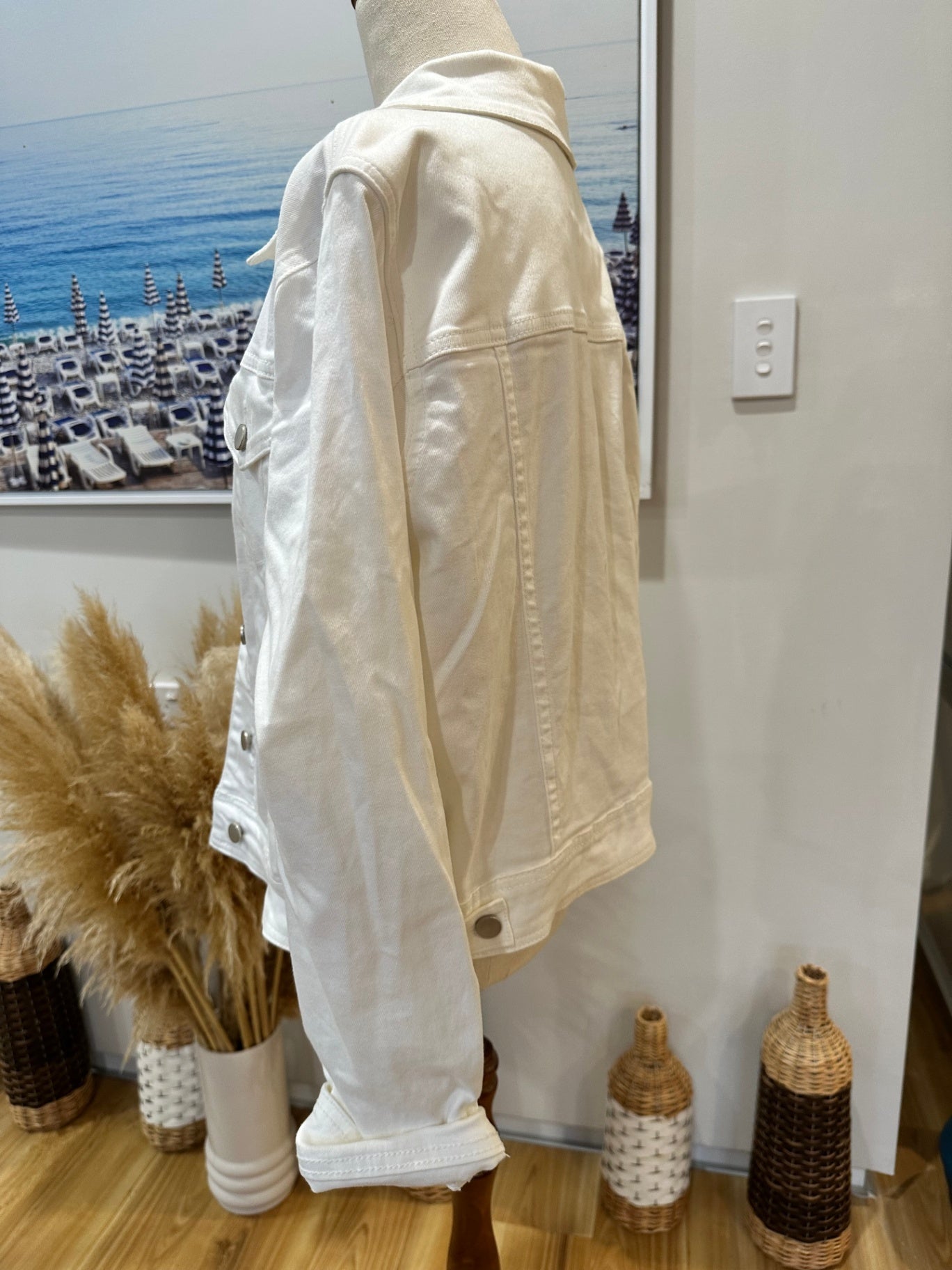 Siren - Denim Jacket - Size 16 - White