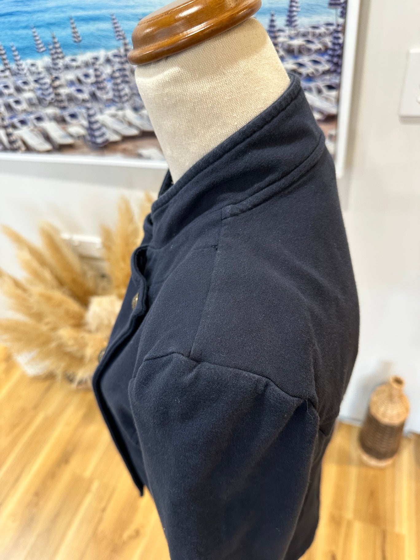 Tommy Hilfiger - Military Style Jacket - Size Small - Dark Blue [Slight Washfade]