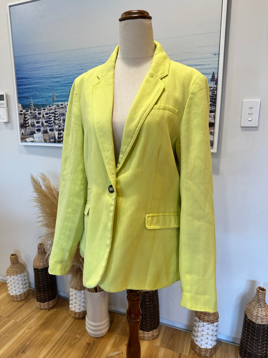 Spring Blazer - Capture - Size 12 - Yellow [Some Pilling] 