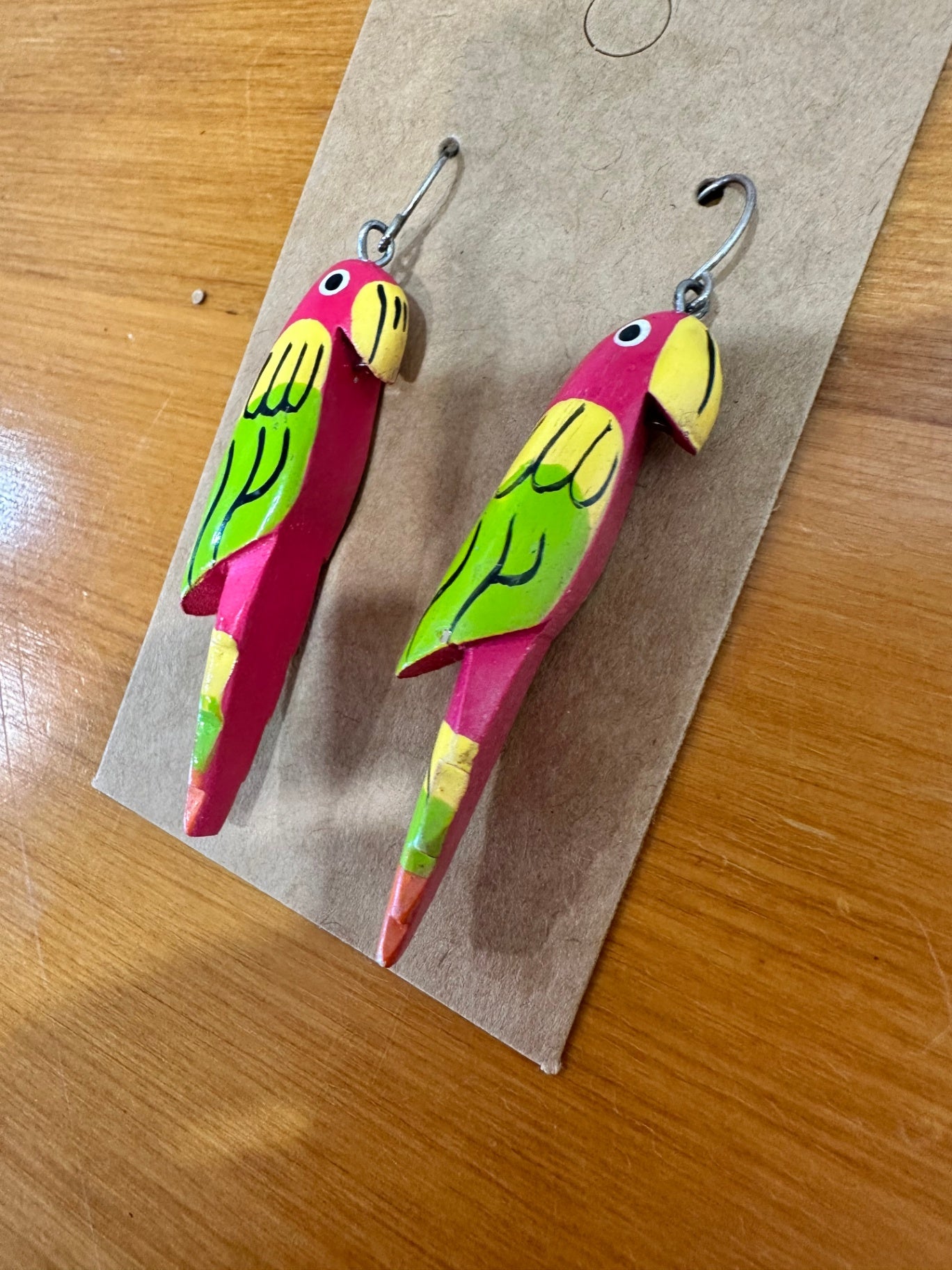 Parrot Earrings - Timber - Tropical