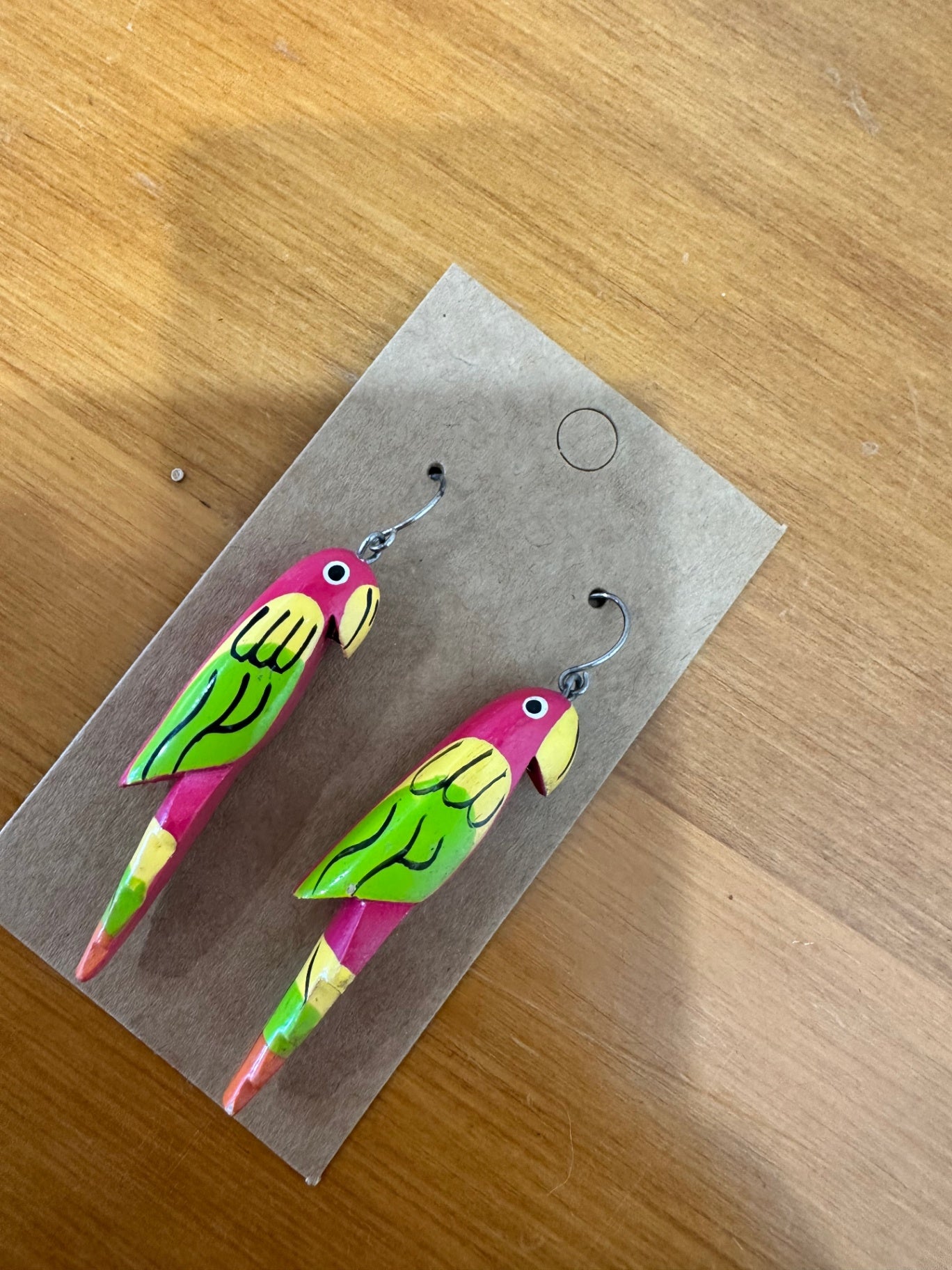 Parrot Earrings - Timber - Tropical