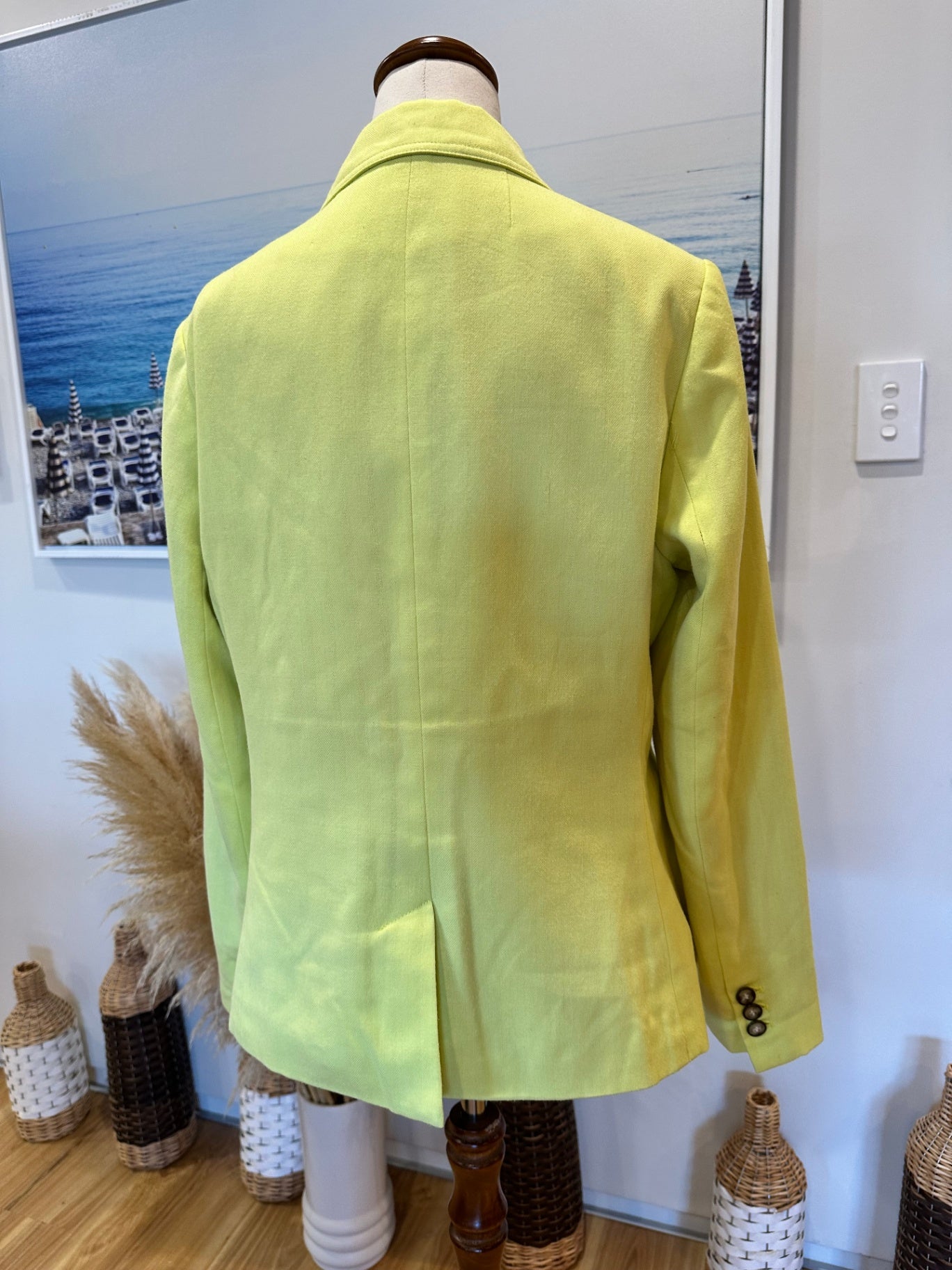 Spring Blazer - Capture - Size 12 - Yellow [Some Pilling] 