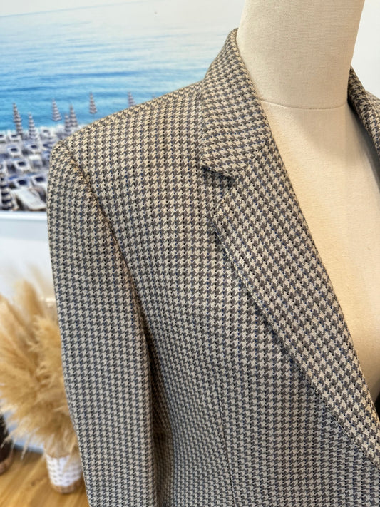 Vintage Blazer - Small / Medium - Worsted with Cashmere + Mink - Beige and brown