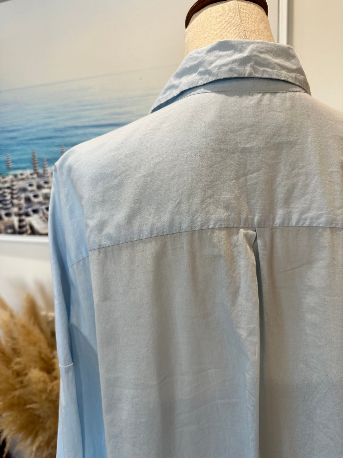 [SALE] My General Store - Shirt / Dress - Large - Light Blue - 100% Cotton