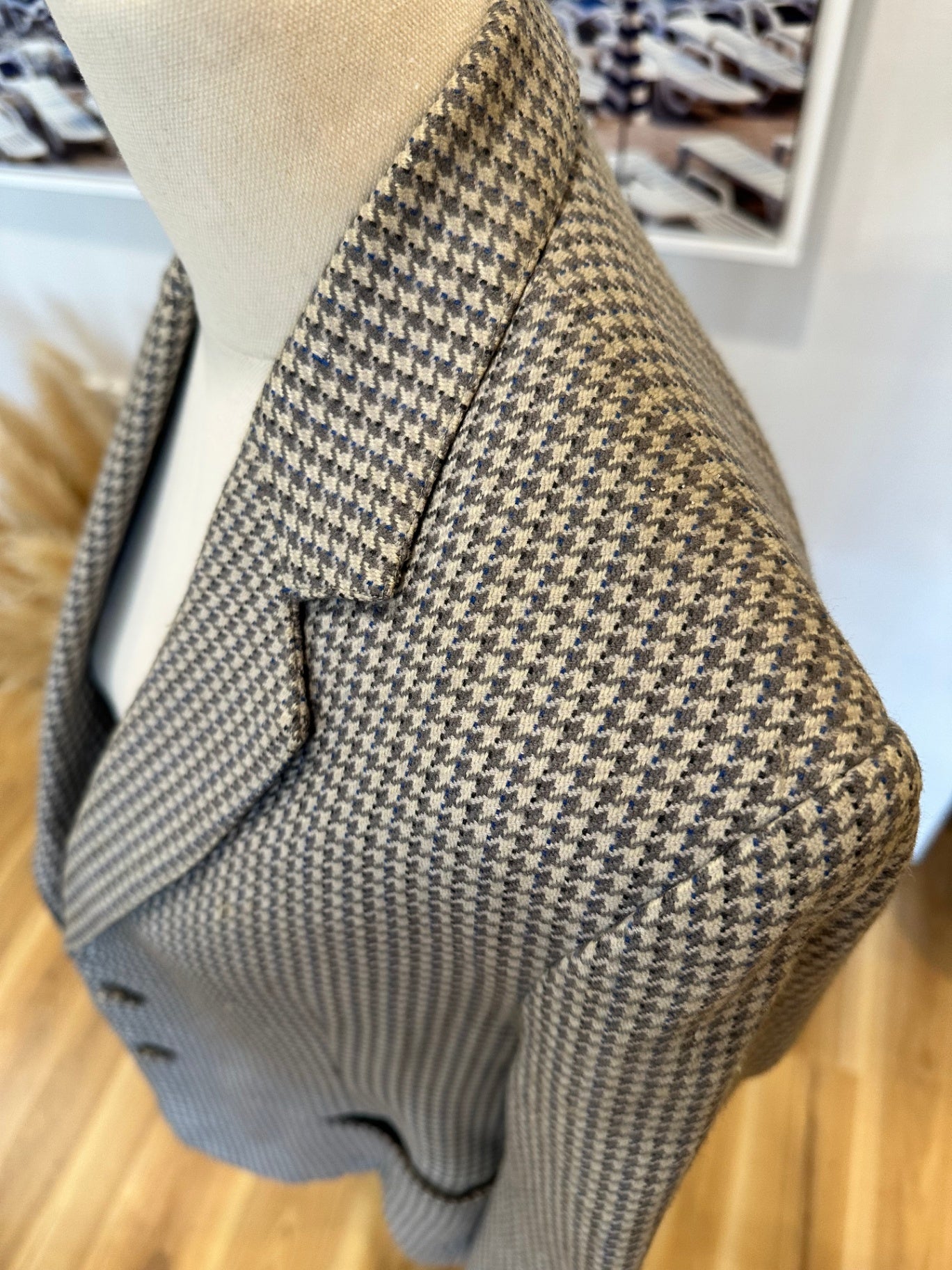 Vintage Blazer - Small / Medium - Worsted with Cashmere + Mink - Beige and brown