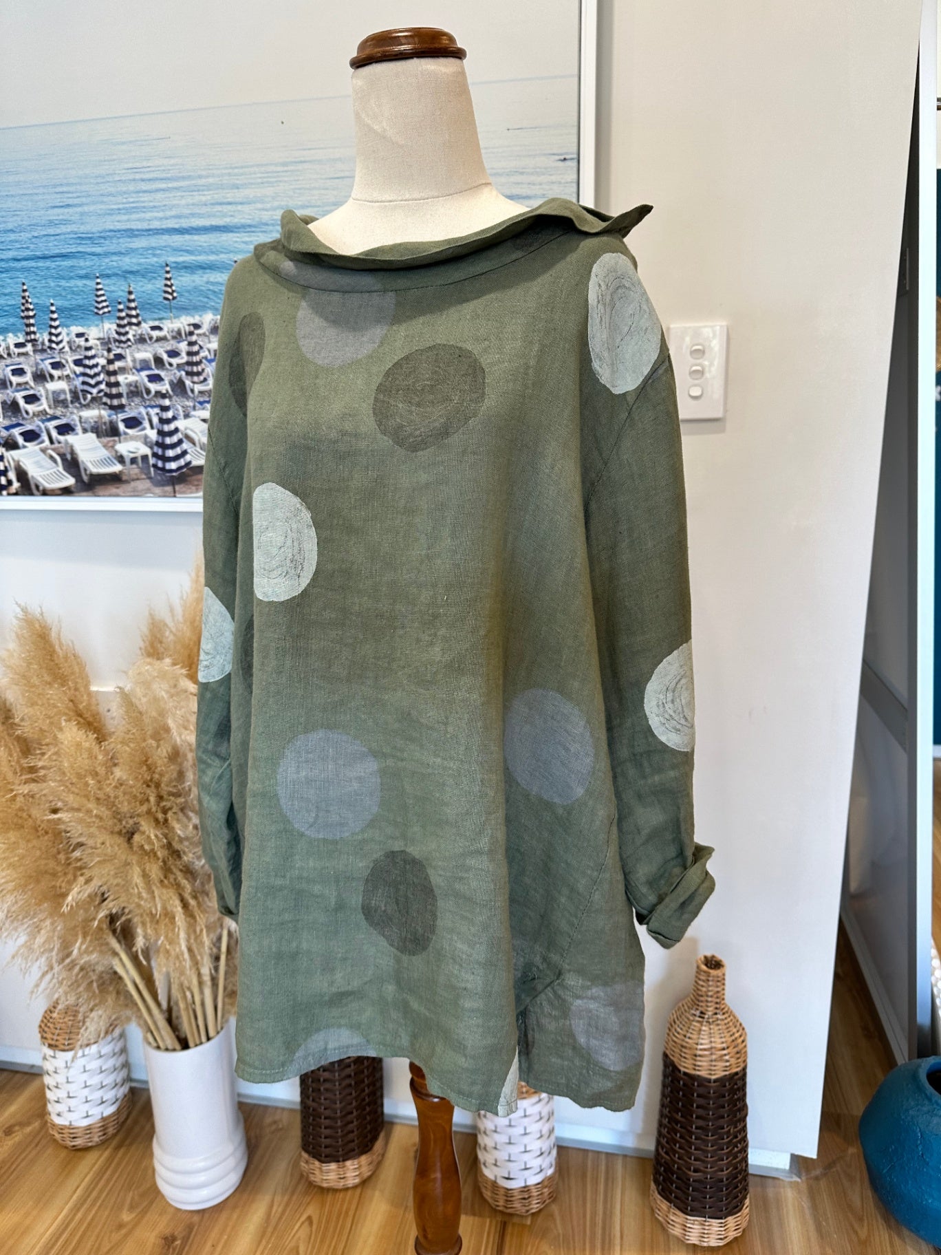 Wednesday Lulu - Linen Blouse - Large / Extra Large 