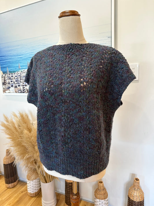 Vest - Likely Wool - Ocean tones - Medium