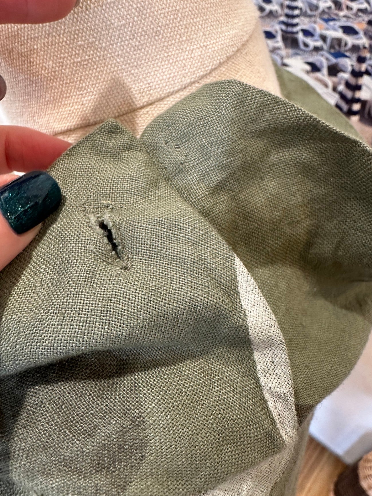 Wednesday Lulu - Linen Blouse - Large / Extra Large 