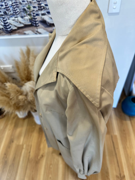 Vintage Trench Coat - Medium - Beige