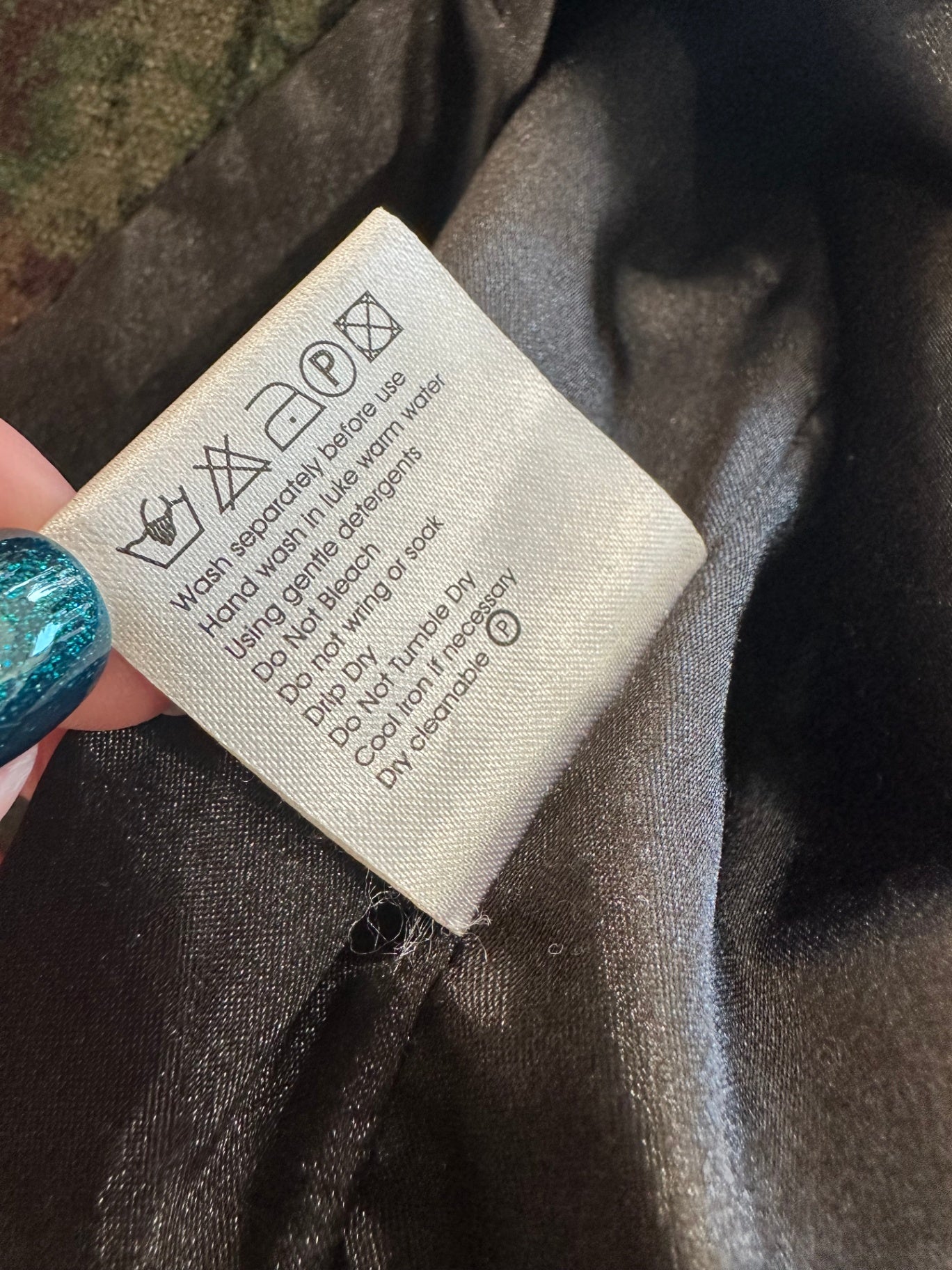 Blackstone - Winter Dress - Size 12 - Black with Autumn Tones